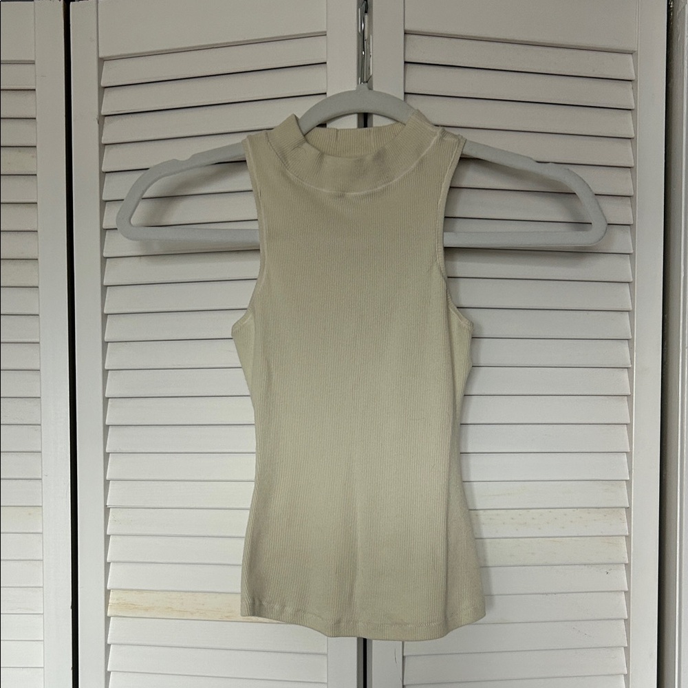 SKIMS Cream Sleeveless Tank Top